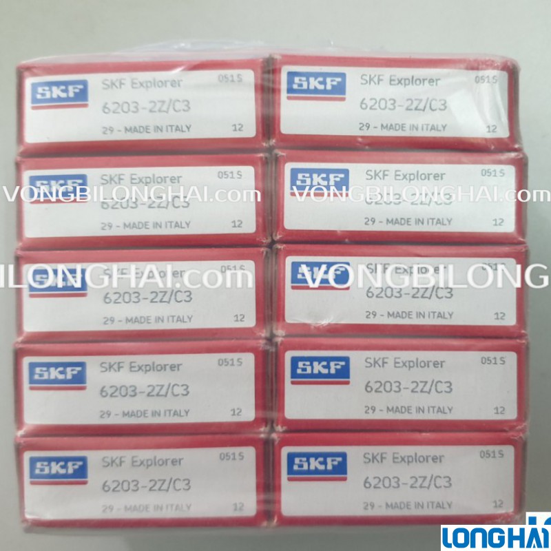 VÒNG BI CẦU SKF 6203-2Z/C3 CHÍNH HÃNG