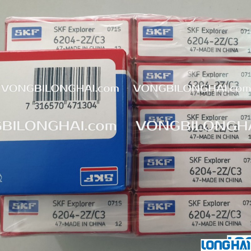 VÒNG BI CẦU SKF 6204-2Z/C3 CHÍNH HÃNG