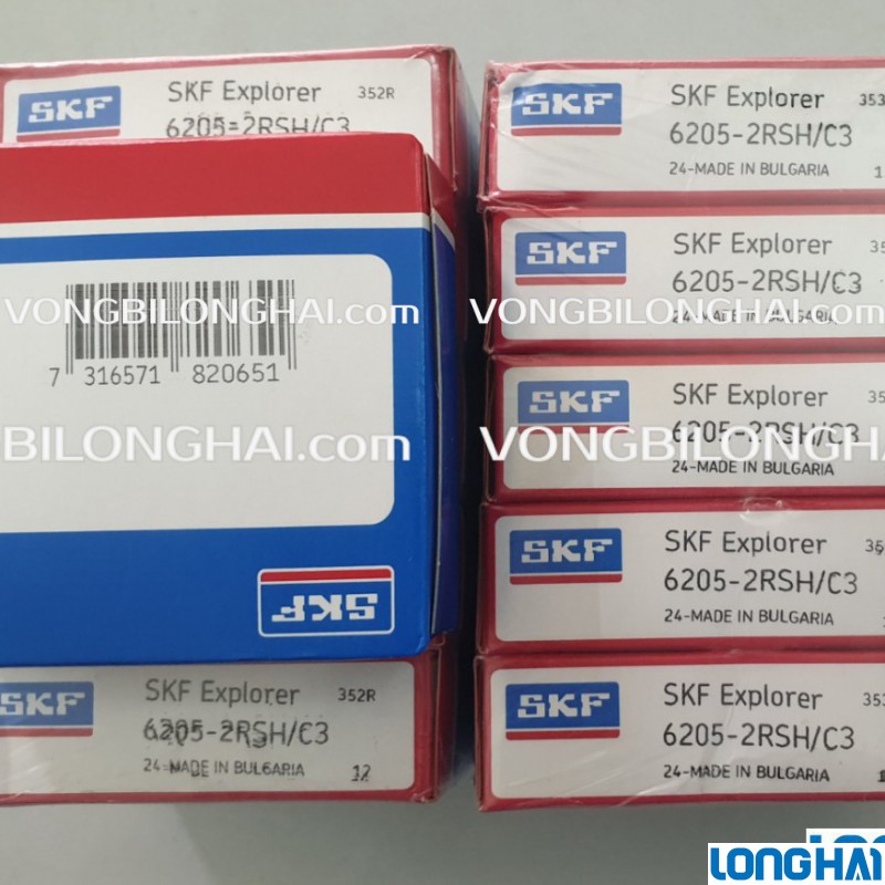 VÒNG BI CẦU SKF 6205-2RSH/C3 CHÍNH HÃNG