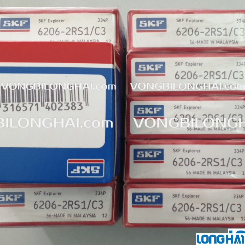 VÒNG BI CẦU SKF 6206-2RS1/C3 CHÍNH HÃNG