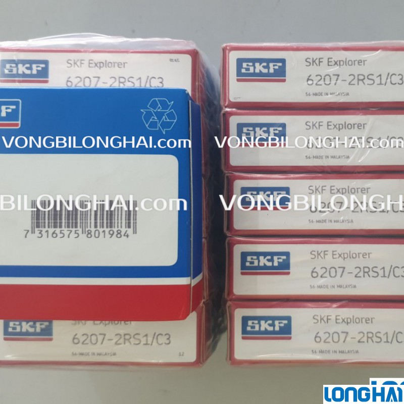 VÒNG BI CẦU SKF6207-2RS1/C3 CHÍNH HÃNG
