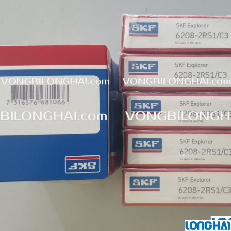 VÒNG BI CẦU SKF 6208-2RS1/C3 CHÍNH HÃNG