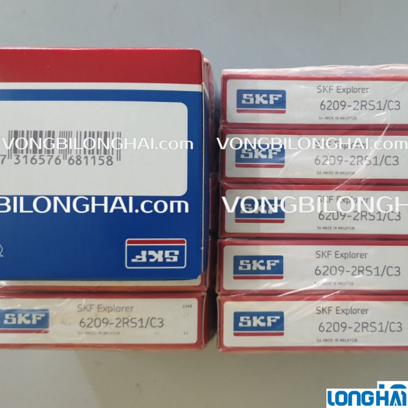 VÒNG BI CẦU SKF6209-2RS1/C3 CHÍNH HÃNG