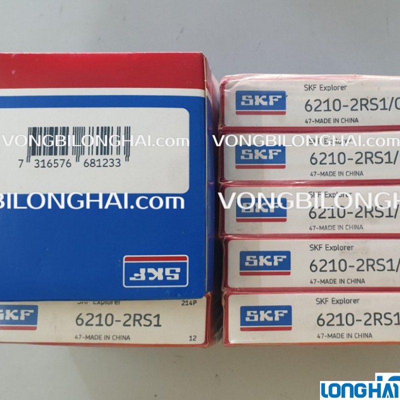 VÒNG BI CẦU SKF 6210-2RS1/C3 CHÍNH HÃNG